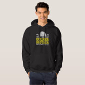 Golfspeler Coach Golfer Brother Hoodie (Voorkant volledig)