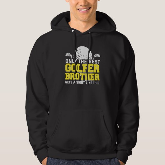 Golfspeler Coach Golfer Brother Hoodie (Voorkant)