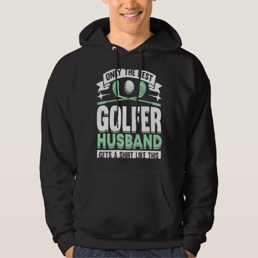 Golfspeler Coach Golfer Husband 4 Hoodie (Voorkant)