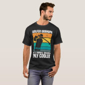 Golfspeler Coach grootvader Golfer Dad G T-shirt (Voorkant volledig)
