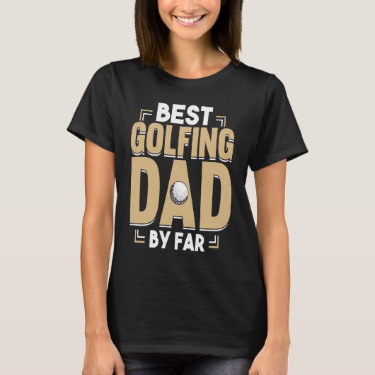 Golfspeler Coach Vader Golfer 2 T-shirt (Voorkant)