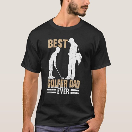 Golfspeler Coach Vader Golfer Pap 6 T-shirt (Voorkant)