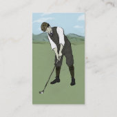 golfspeler contactkaarten contactkaartje (Achterkant)