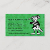  golfspeler contactkaarten contactkaartje (Voorkant)