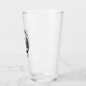 Golfspeler Dennenbomen Naam Toevoegen  Glas (Links)