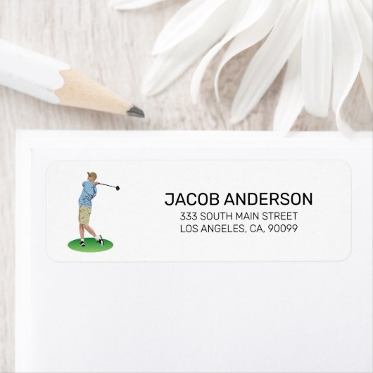 Golfspeler Etiket (Insitu)