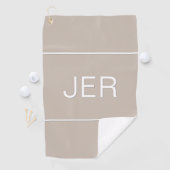 Golfspeler Gepersonaliseerd Monogram Beginletters Golfhanddoek (Insitu)