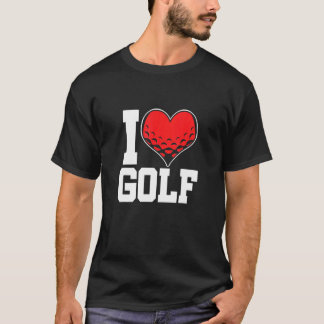 Golfspeler Golfer Golfen Hole Liefde Sport Buiten T-shirt