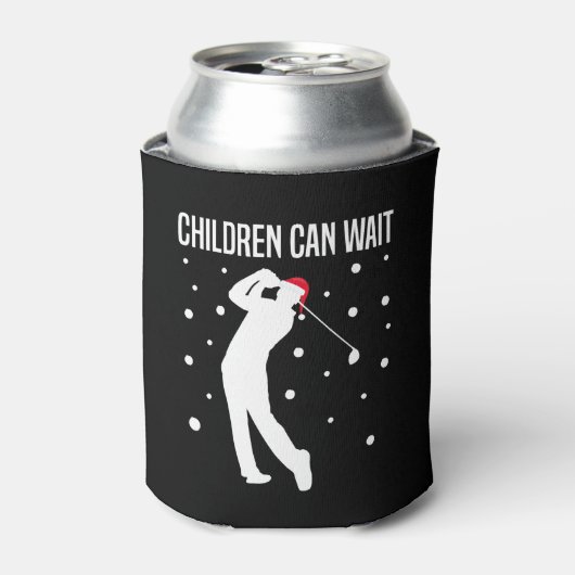 Golfspeler Golfer Grappig Kerstcadeau Blikjeskoeler (Blikje Voorkant)