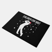 Golfspeler Golfer Grappig Kerstcadeau Deurmat (Schuin)