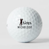 Golfspeler / Golfer Naam Golfballen (Voorkant)