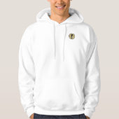 Golfspeler Golfer Sport Pro Monogram Goud Zwart Hoodie (Voorkant)