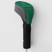 Golfspeler golfspeler Monogram Groen Golfheadcover (Schuin)
