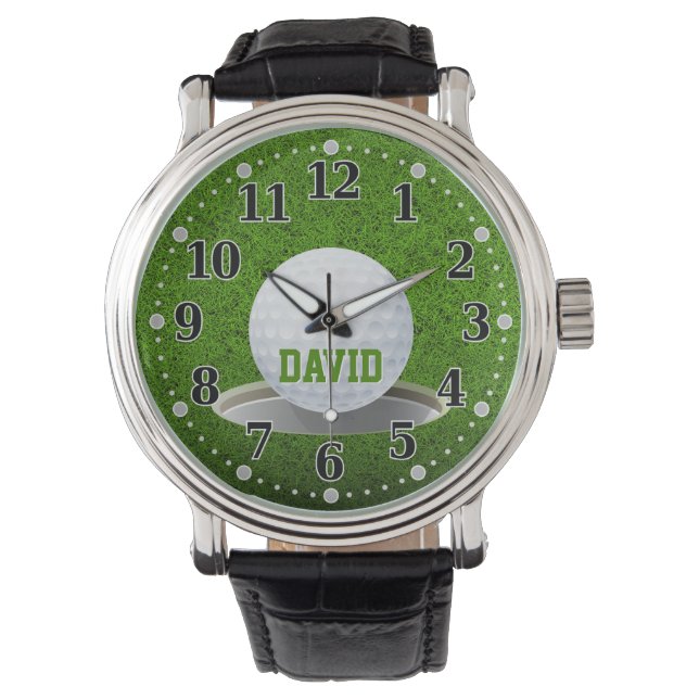 Golfspeler |  horloge (Voorkant)