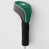 Golfspeler Icoon Groen Golfheadcover (Schuin)