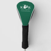 Golfspeler Icoon Groen Golfheadcover (Voorkant)