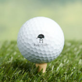 golfspeler initiaal/naam aangepast monogram Golfba Golfballen (Insitu Shirt)