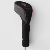 Golfspeler Initialen Script Naam Golfheadcover (Schuin)