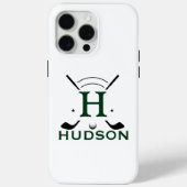 Golfspeler Initiële Naam Custom Monogram Case-Mate iPhone Case (Achterkant)