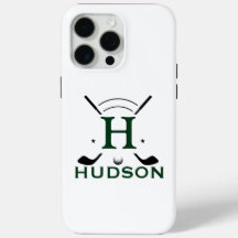 Golfspeler Initiële Naam Custom Monogram