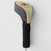 Golfspeler Klassiek Monogram Rode Golfer Golfheadcover (Schuin)