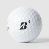 Golfspeler Man Icoon Initiaal / Naam Gepersonalise Golfballen (Logo)