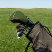 golfspeler monogram groen golfheadcover (Insitu)