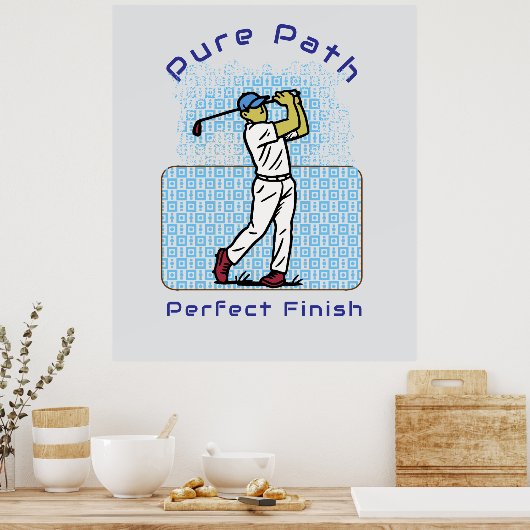 golfspeler poster (Keuken)