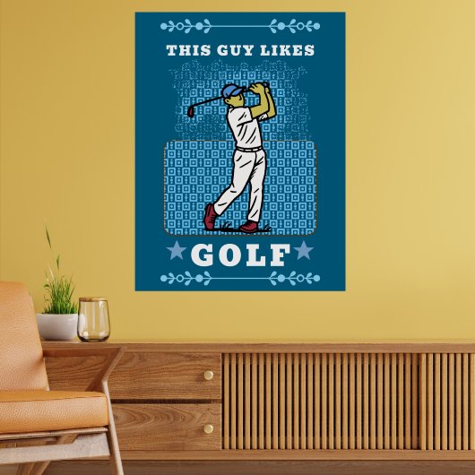 golfspeler poster (Woonkamer 2)