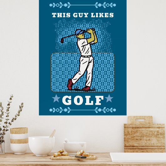 golfspeler poster (Keuken)