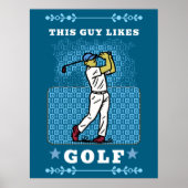 golfspeler poster (Voorkant)