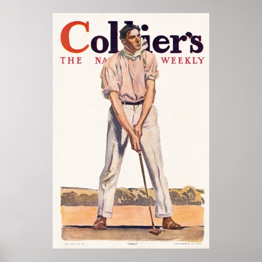 Golfspeler Poster (Voorkant)