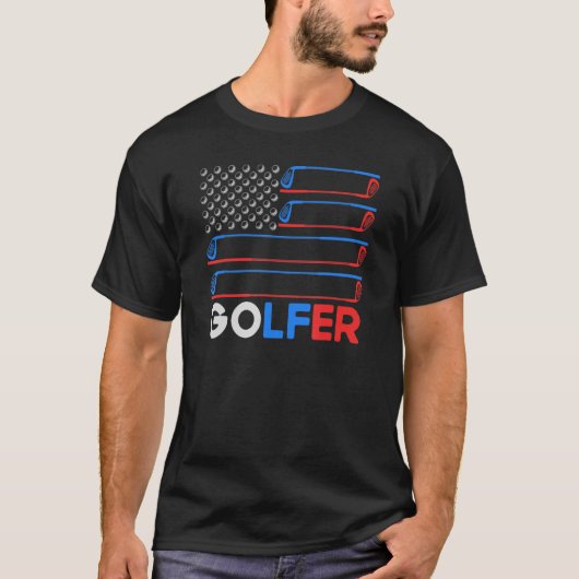 Golfspeler Pride Golfer Golfing T-shirt (Voorkant)
