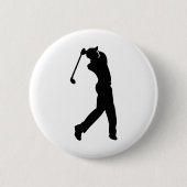 Golfspeler Ronde Button 5,7 Cm (Voorkant)