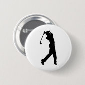 Golfspeler Ronde Button 5,7 Cm (Voorkant /achterkant)