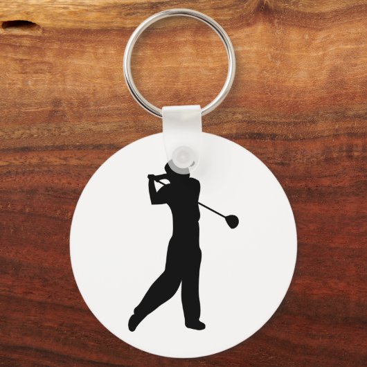 golfspeler sleutelhanger (Voorkant)