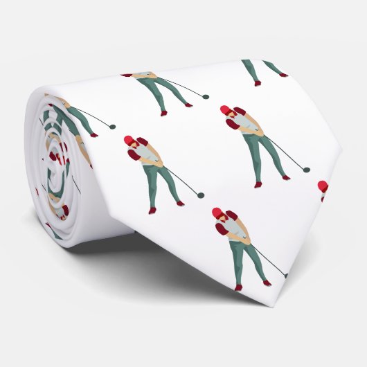 Golfspeler | Sport Stropdas (Opgerold)