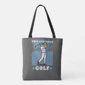 golfspeler tote bag (Achterkant)