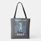 golfspeler tote bag (Achterkant)