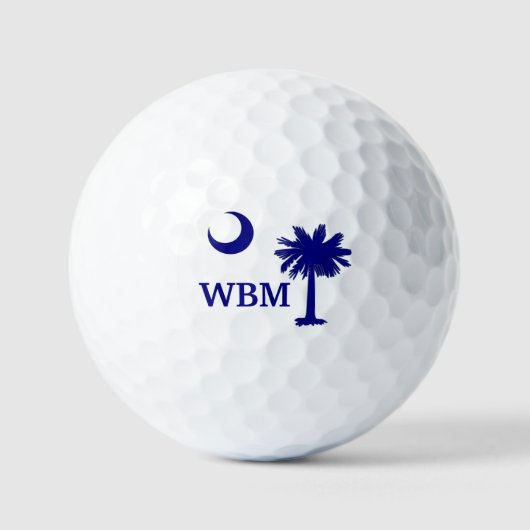 Golfspeler uit South Carolina Golfballen (Voorkant)