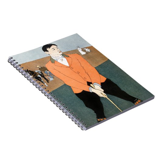  golfspeler van Edward Penfield. Notitieboek (Rechterzijde)