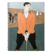  golfspeler van Edward Penfield. Notitieboek (Voorkant)