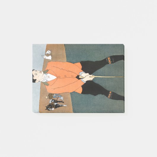 golfspeler van Edward Penfield. Post-it® Notes (Voorkant)