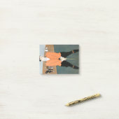  golfspeler van Edward Penfield. Post-it® Notes (Op bureau)