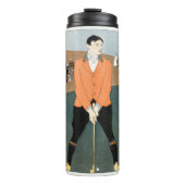  golfspeler van Edward Penfield. Thermosbeker (Voorkant)