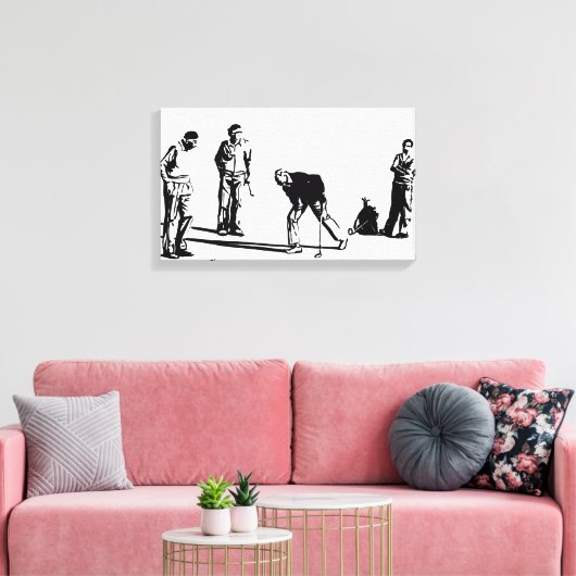 Golfspelers Canvas Afdruk (Insitu (Woonkamer))