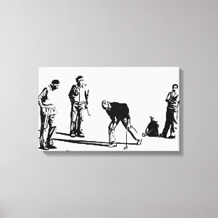Golfspelers Canvas Afdruk