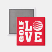 Golfspelers, Golfliefde Magneet (Voorkant / Achterkant)