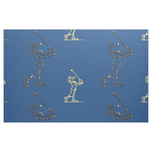 Golfspelers ontwerp ~ bewerkbare achtergrond stof (Fat Quarter)