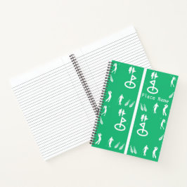 GOLFSPIRAAL NOTITIEBOEK ONTWERP